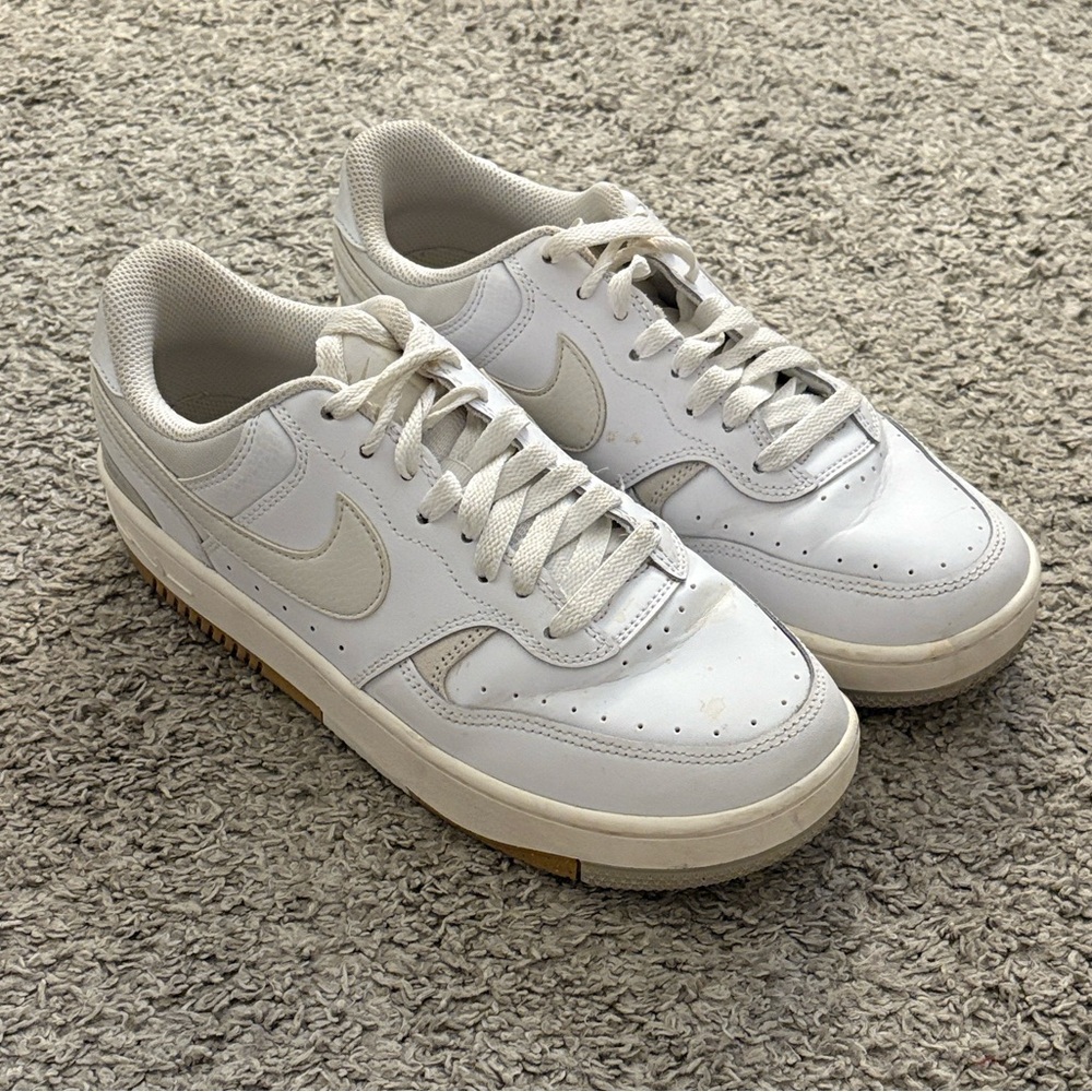 Nike White and Cream Air Force 1’s